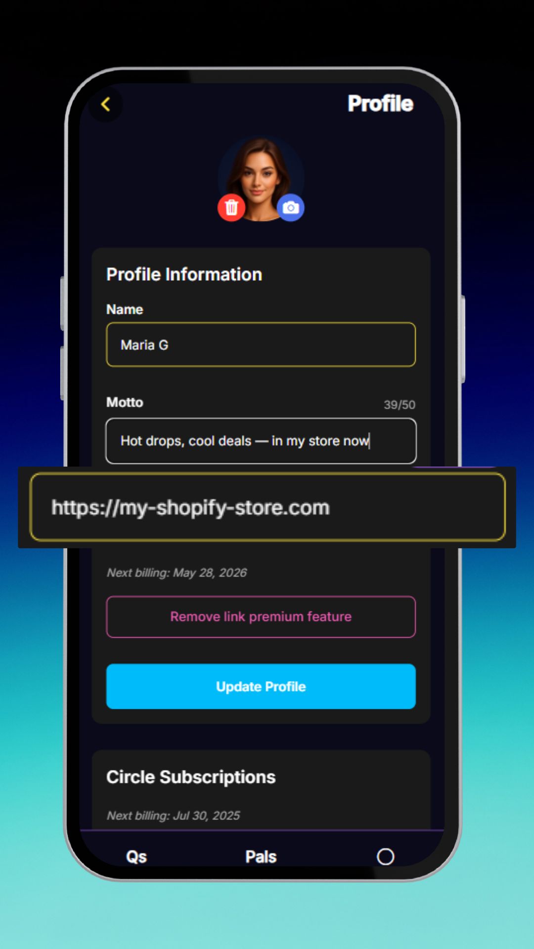 PalQs social media app for creators to promote content with polls